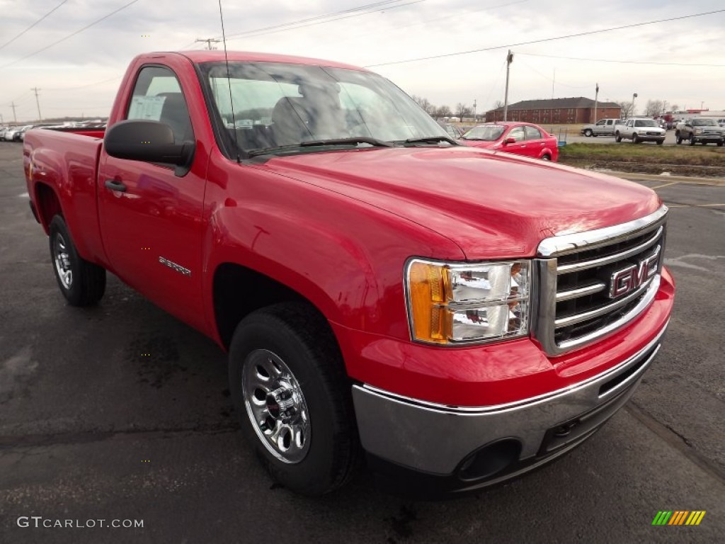 2013 Sierra 1500 Regular Cab - Fire Red / Dark Titanium photo #3