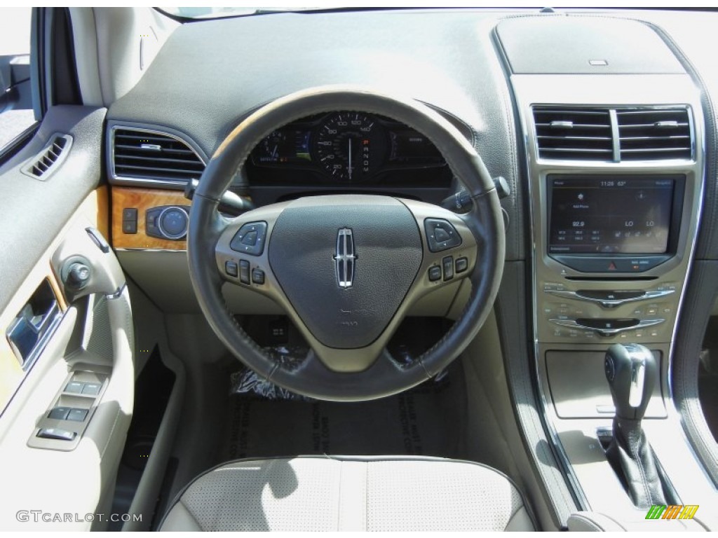 2011 Lincoln MKX AWD Medium Light Stone Dashboard Photo #77580384