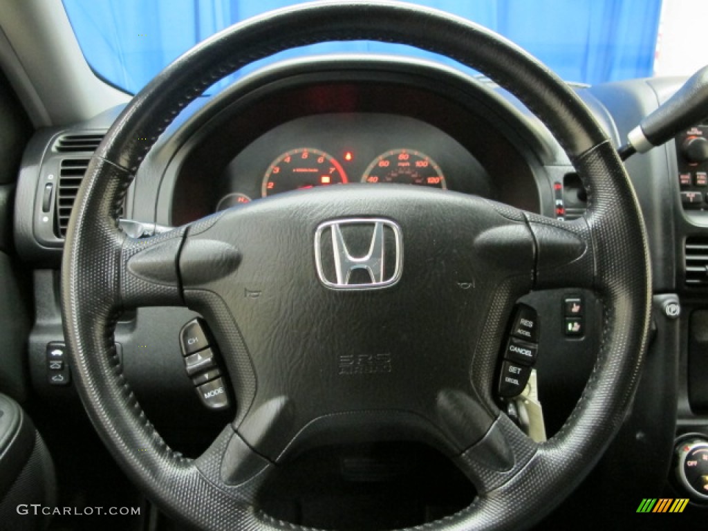 2005 Honda CR-V Special Edition 4WD Black Steering Wheel Photo #77580630