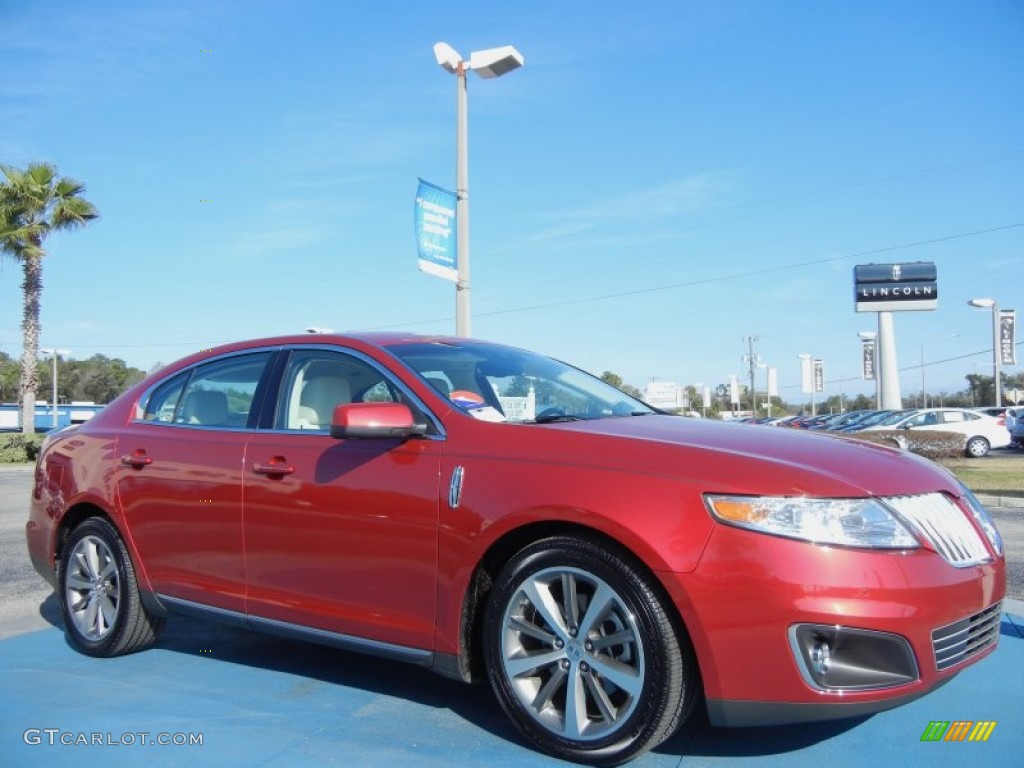 Red Candy Metallic Tinted 2011 Lincoln MKS FWD Exterior Photo #77580783