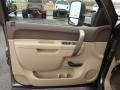 2013 GMC Sierra 2500HD Very Dark Cashmere/Light Cashmere Interior Door Panel Photo