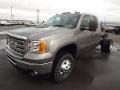 Steel Gray Metallic 2013 GMC Sierra 3500HD SLT Extended Cab 4x4 Chassis Exterior