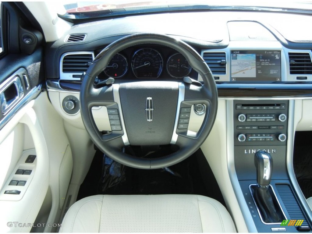 2011 Lincoln MKS FWD Cashmere Dashboard Photo #77581089