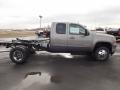 Steel Gray Metallic 2013 GMC Sierra 3500HD SLT Extended Cab 4x4 Chassis Exterior
