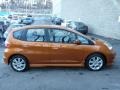 2010 Orange Revolution Metallic Honda Fit Sport  photo #10