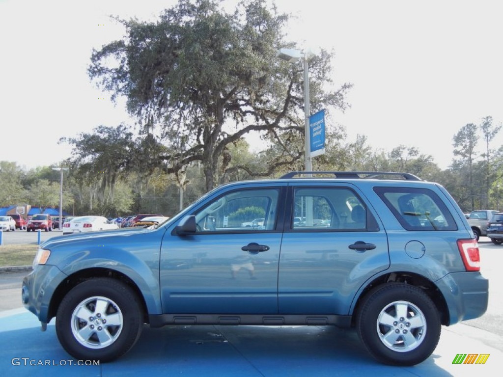 2010 Escape XLS - Steel Blue Metallic / Stone photo #2