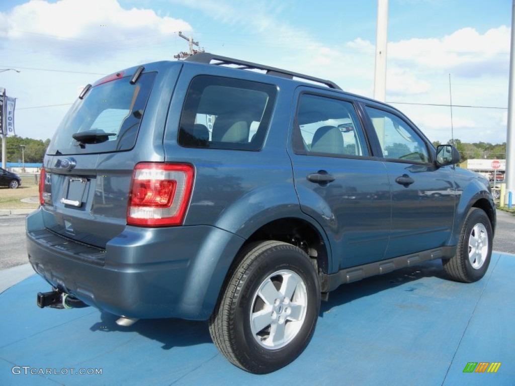 2010 Escape XLS - Steel Blue Metallic / Stone photo #5