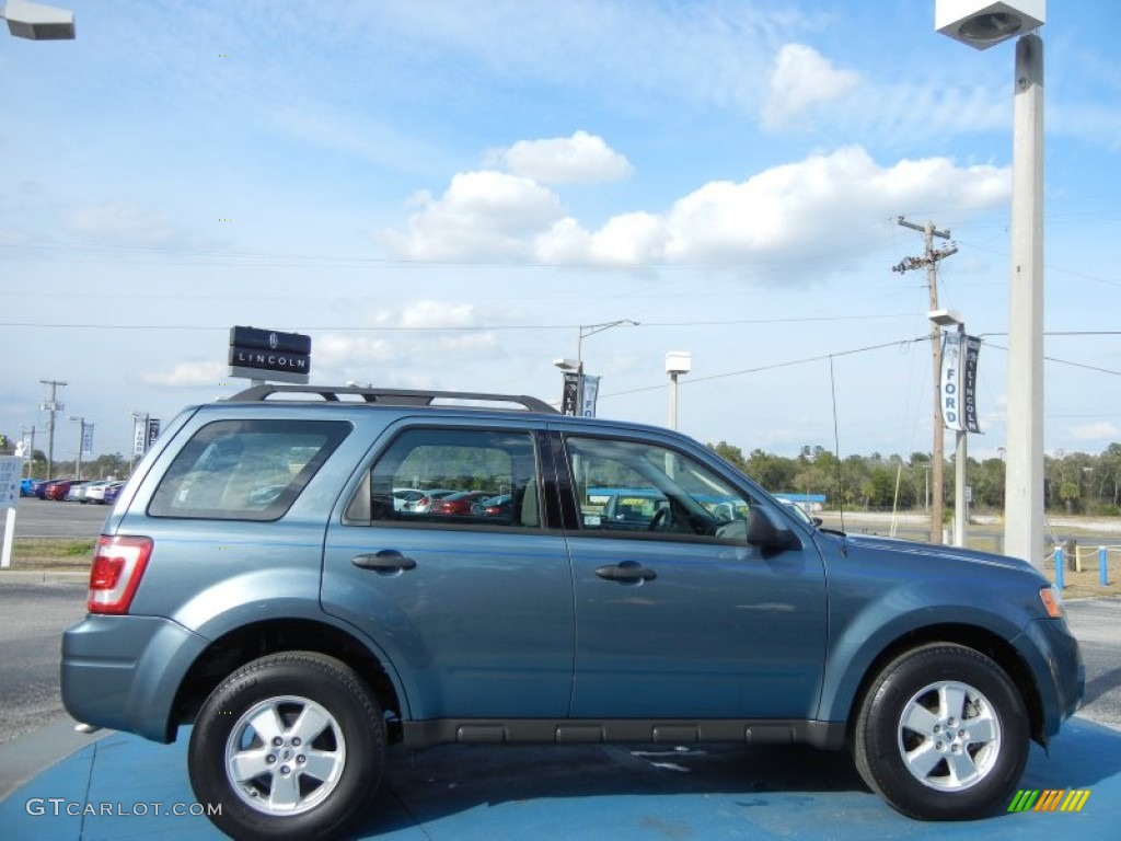 2010 Escape XLS - Steel Blue Metallic / Stone photo #6