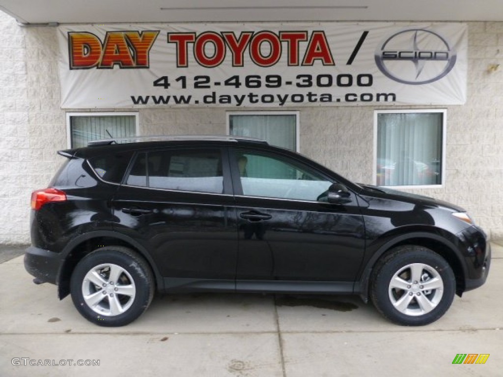 2013 RAV4 XLE AWD - Black / Beige photo #1