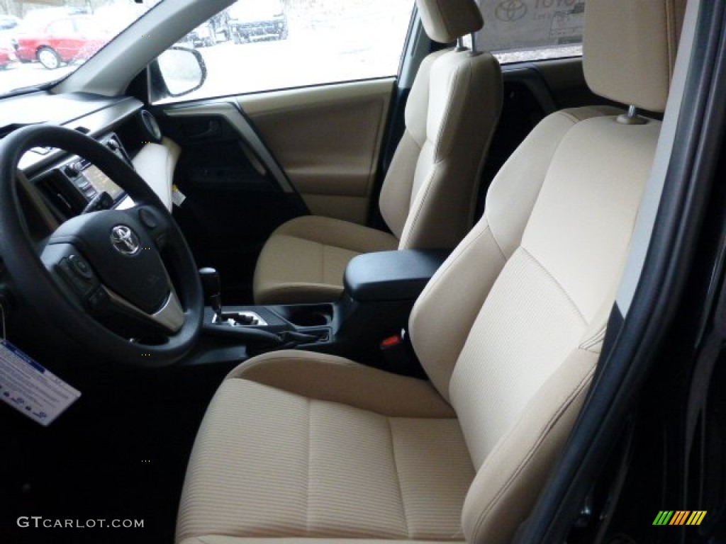 2013 RAV4 XLE AWD - Black / Beige photo #12