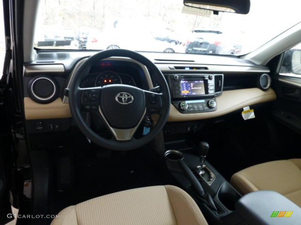 2013 RAV4 XLE AWD - Black / Beige photo #14