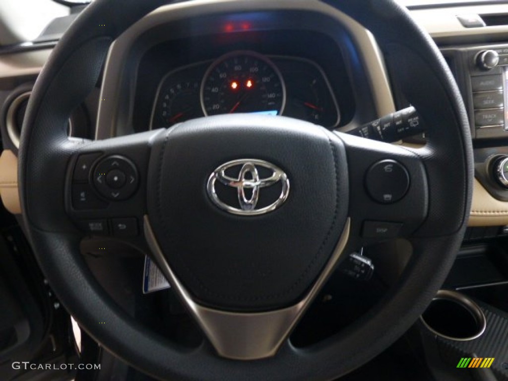 2013 RAV4 XLE AWD - Black / Beige photo #17