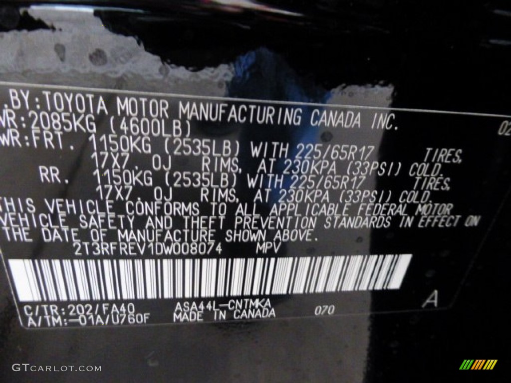2013 RAV4 XLE AWD - Black / Beige photo #19