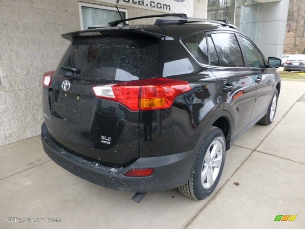2013 RAV4 XLE AWD - Black / Ash photo #2