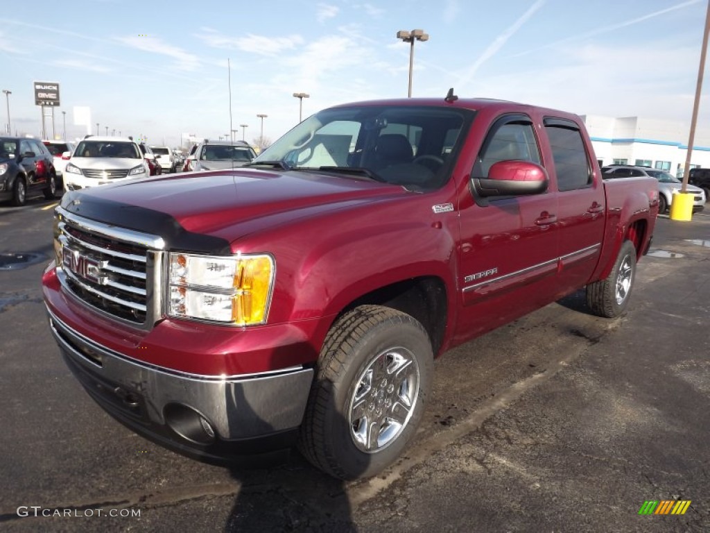 2013 Sierra 1500 SLT Crew Cab 4x4 - Sonoma Red Metallic / Ebony photo #1