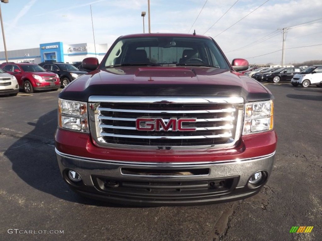 2013 Sierra 1500 SLT Crew Cab 4x4 - Sonoma Red Metallic / Ebony photo #2