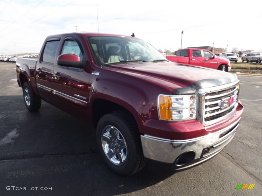 2013 Sierra 1500 SLT Crew Cab 4x4 - Sonoma Red Metallic / Ebony photo #3