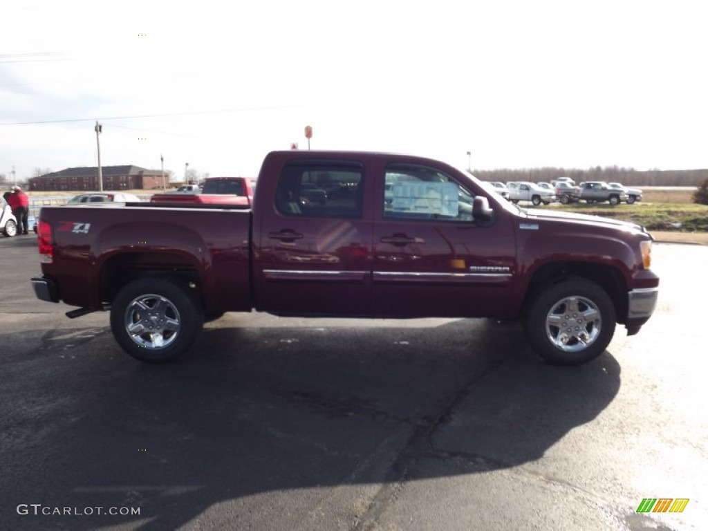 2013 Sierra 1500 SLT Crew Cab 4x4 - Sonoma Red Metallic / Ebony photo #4