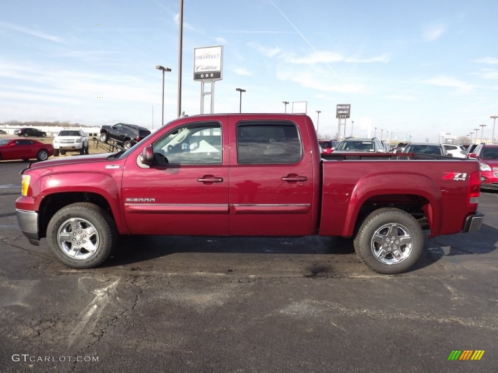 2013 Sierra 1500 SLT Crew Cab 4x4 - Sonoma Red Metallic / Ebony photo #8