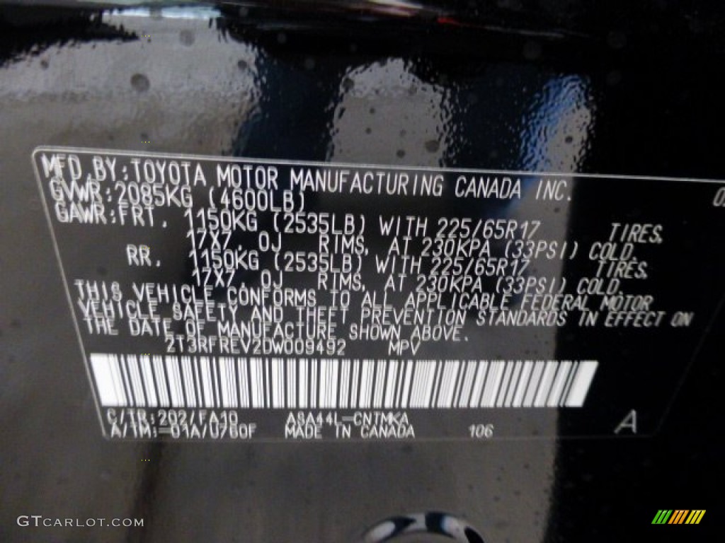 2013 RAV4 XLE AWD - Black / Ash photo #19