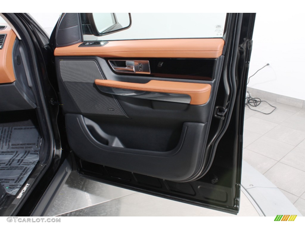 2012 Land Rover Range Rover Sport Supercharged Tan Door Panel Photo #77583356