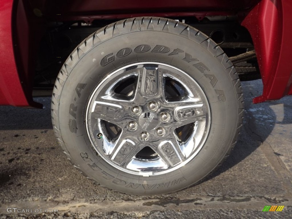 2013 Sierra 1500 SLT Crew Cab 4x4 - Sonoma Red Metallic / Ebony photo #21