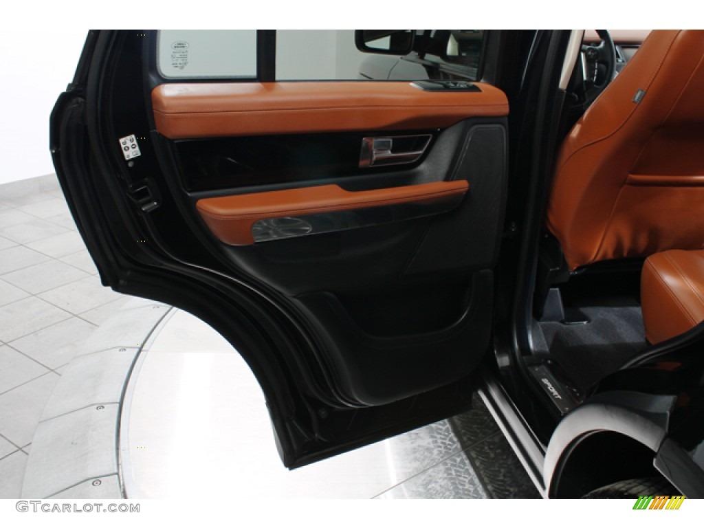 2012 Land Rover Range Rover Sport Supercharged Tan Door Panel Photo #77583423