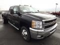 2013 Black Chevrolet Silverado 3500HD LTZ Crew Cab 4x4 Dually  photo #3