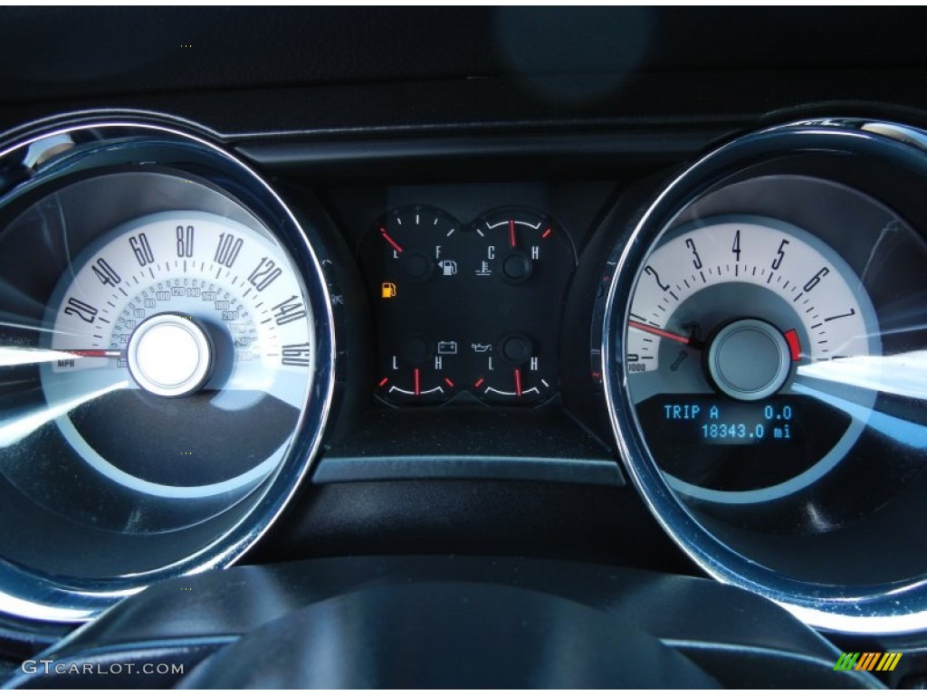 2012 Ford Mustang C/S California Special Coupe Gauges Photo #77584276