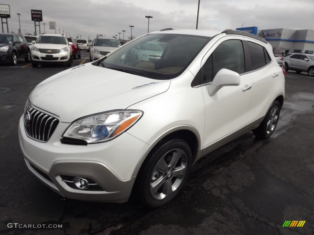 White Pearl Tricoat 2013 Buick Encore Leather Exterior Photo #77584578