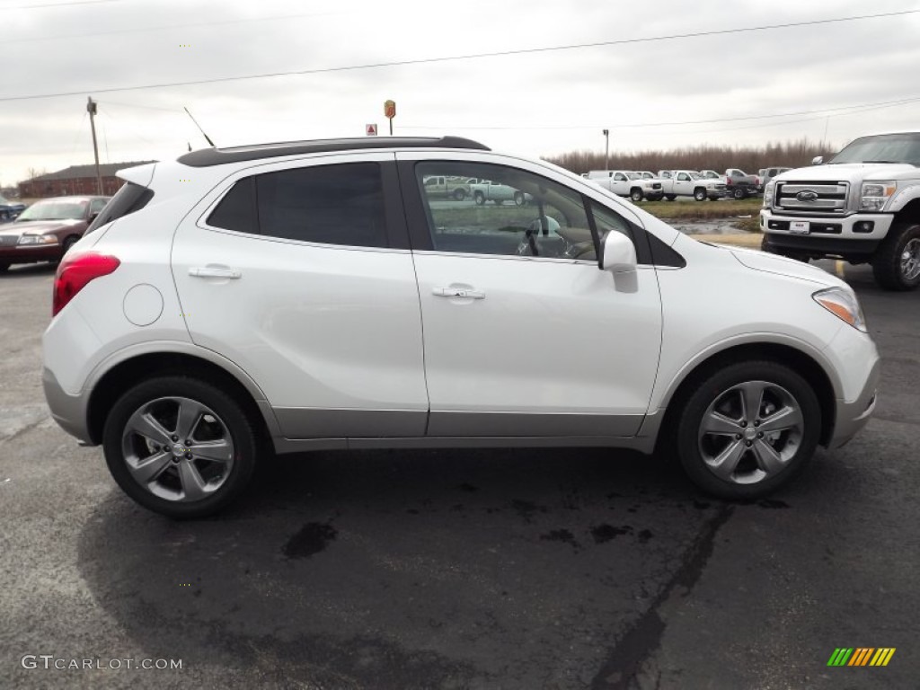 White Pearl Tricoat 2013 Buick Encore Leather Exterior Photo #77584648