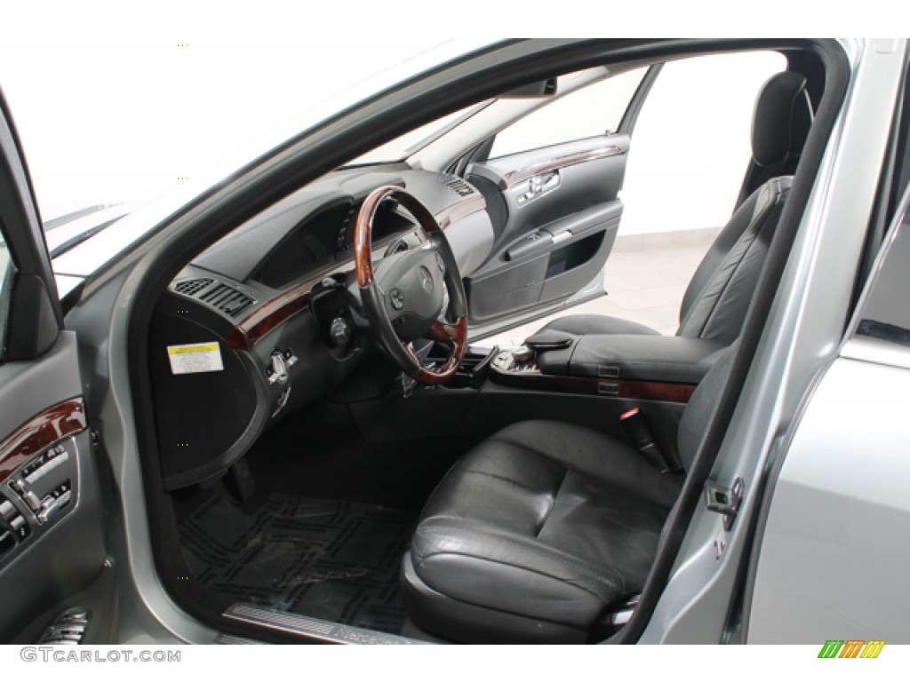 Black Interior 2007 Mercedes-Benz S 550 4Matic Sedan Photo #77584695