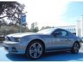 2013 Sterling Gray Metallic Ford Mustang V6 Premium Coupe  photo #1