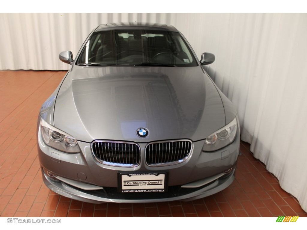 2011 3 Series 328i xDrive Coupe - Space Gray Metallic / Black photo #2
