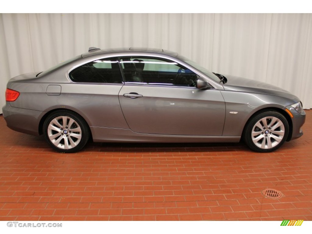 2011 3 Series 328i xDrive Coupe - Space Gray Metallic / Black photo #3