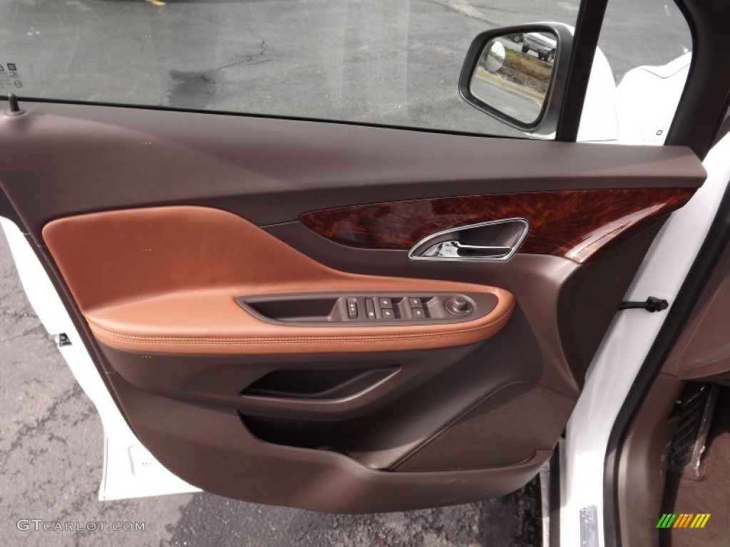 2013 Buick Encore Leather Saddle Door Panel Photo #77584896