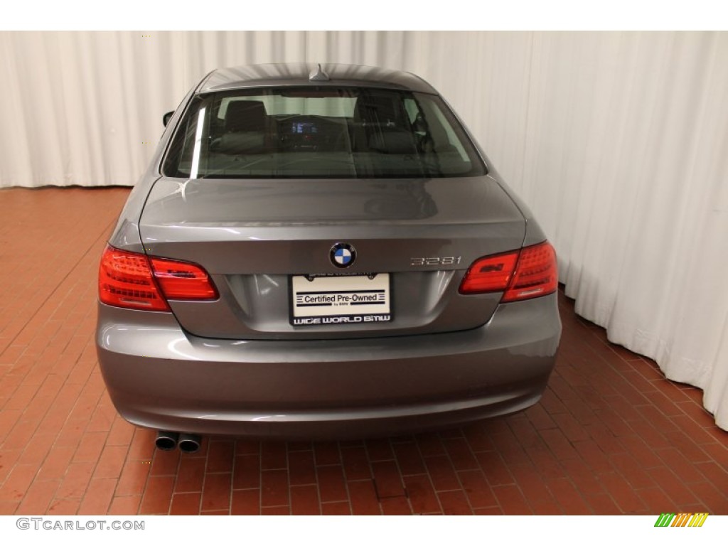 2011 3 Series 328i xDrive Coupe - Space Gray Metallic / Black photo #5