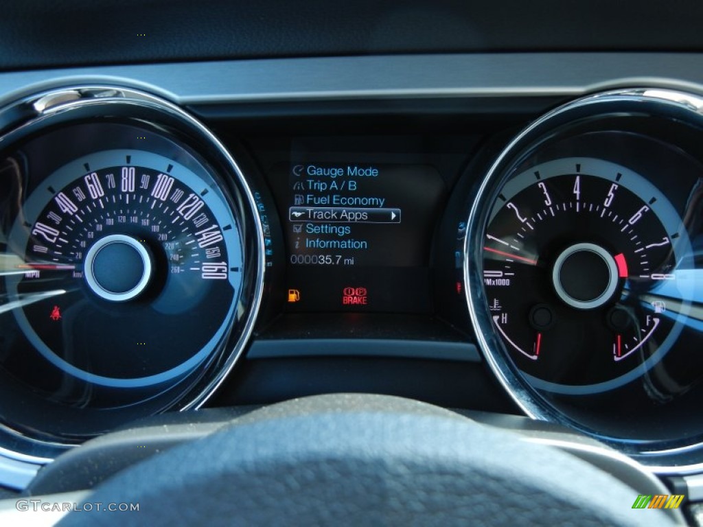 2013 Ford Mustang V6 Premium Coupe Gauges Photo #77584966