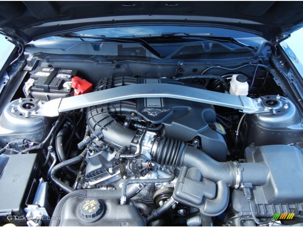 2013 Ford Mustang V6 Premium Coupe 3.7 Liter DOHC 24-Valve Ti-VCT V6 Engine Photo #77585060
