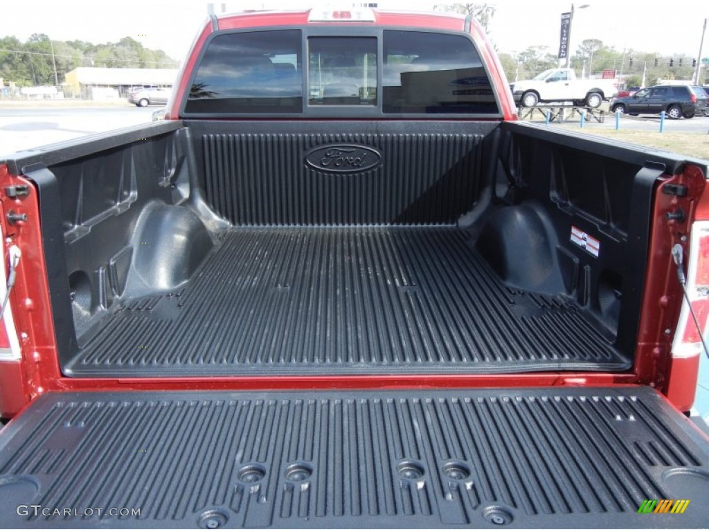 2013 F150 XLT SuperCrew 4x4 - Ruby Red Metallic / Steel Gray photo #4