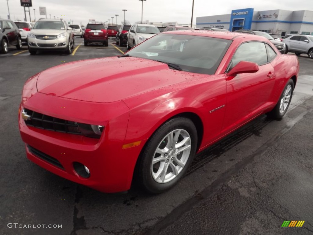 2013 Camaro LT Coupe - Victory Red / Black photo #1