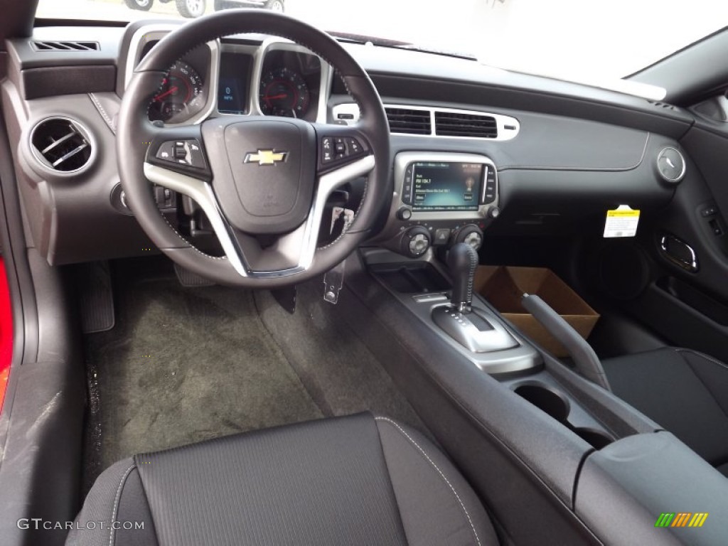 Black Interior 2013 Chevrolet Camaro LT Coupe Photo #77585715