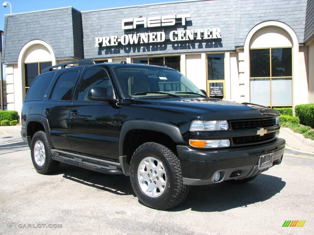 2005 Tahoe Z71 4x4 - Black / Tan/Neutral photo #1