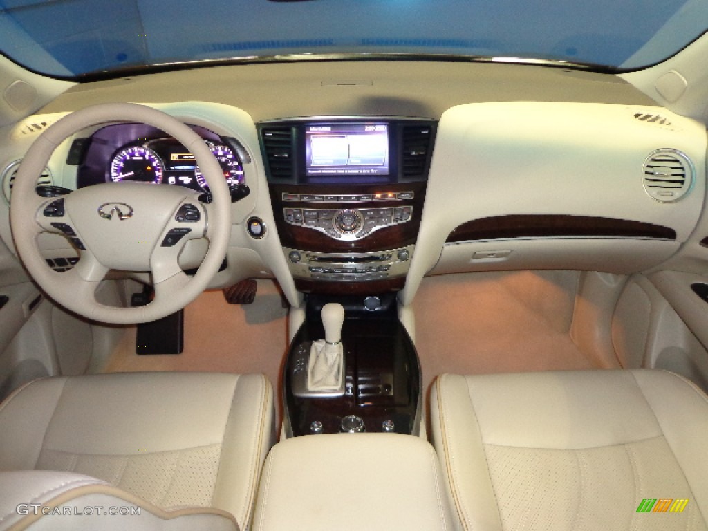2013 Infiniti JX 35 AWD Wheat Dashboard Photo #77586159