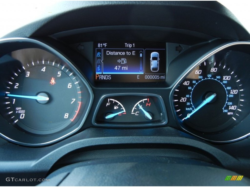 2013 Escape Titanium 2.0L EcoBoost - Deep Impact Blue Metallic / Charcoal Black photo #8