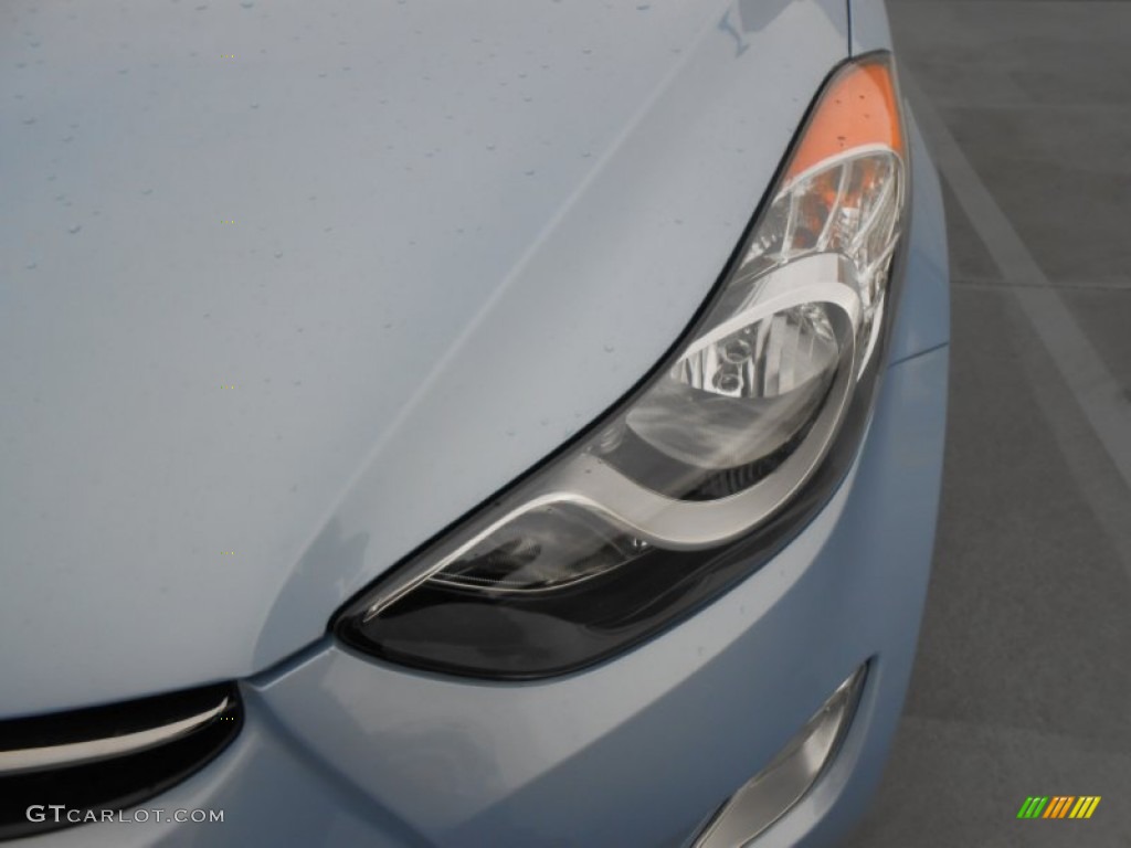 2013 Elantra Limited - Blue Sky Metallic / Beige photo #11