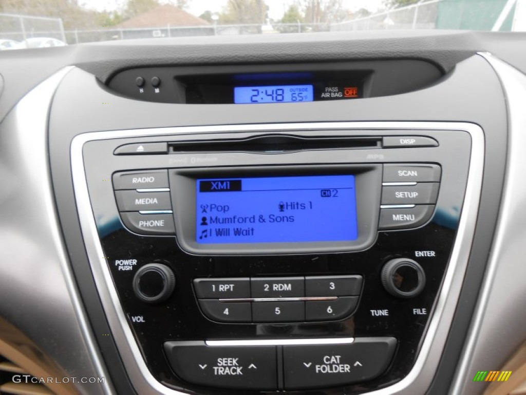 2013 Elantra Limited - Blue Sky Metallic / Beige photo #29