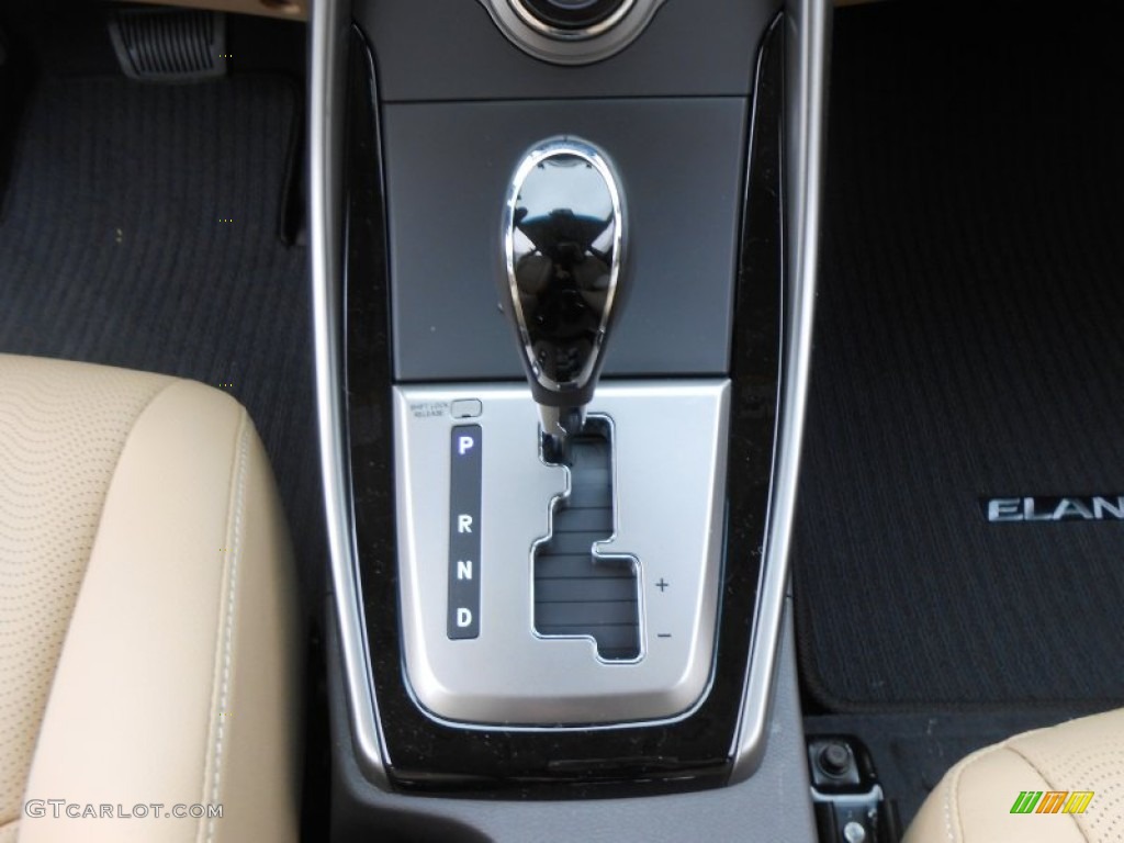 2013 Elantra Limited - Blue Sky Metallic / Beige photo #31