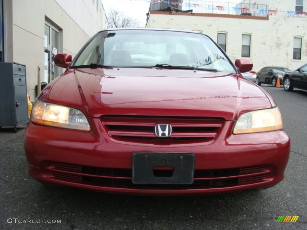 2002 Accord SE Sedan - Firepepper Red Pearl / Ivory photo #2