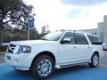 2013 White Platinum Tri-Coat Ford Expedition EL Limited  photo #1